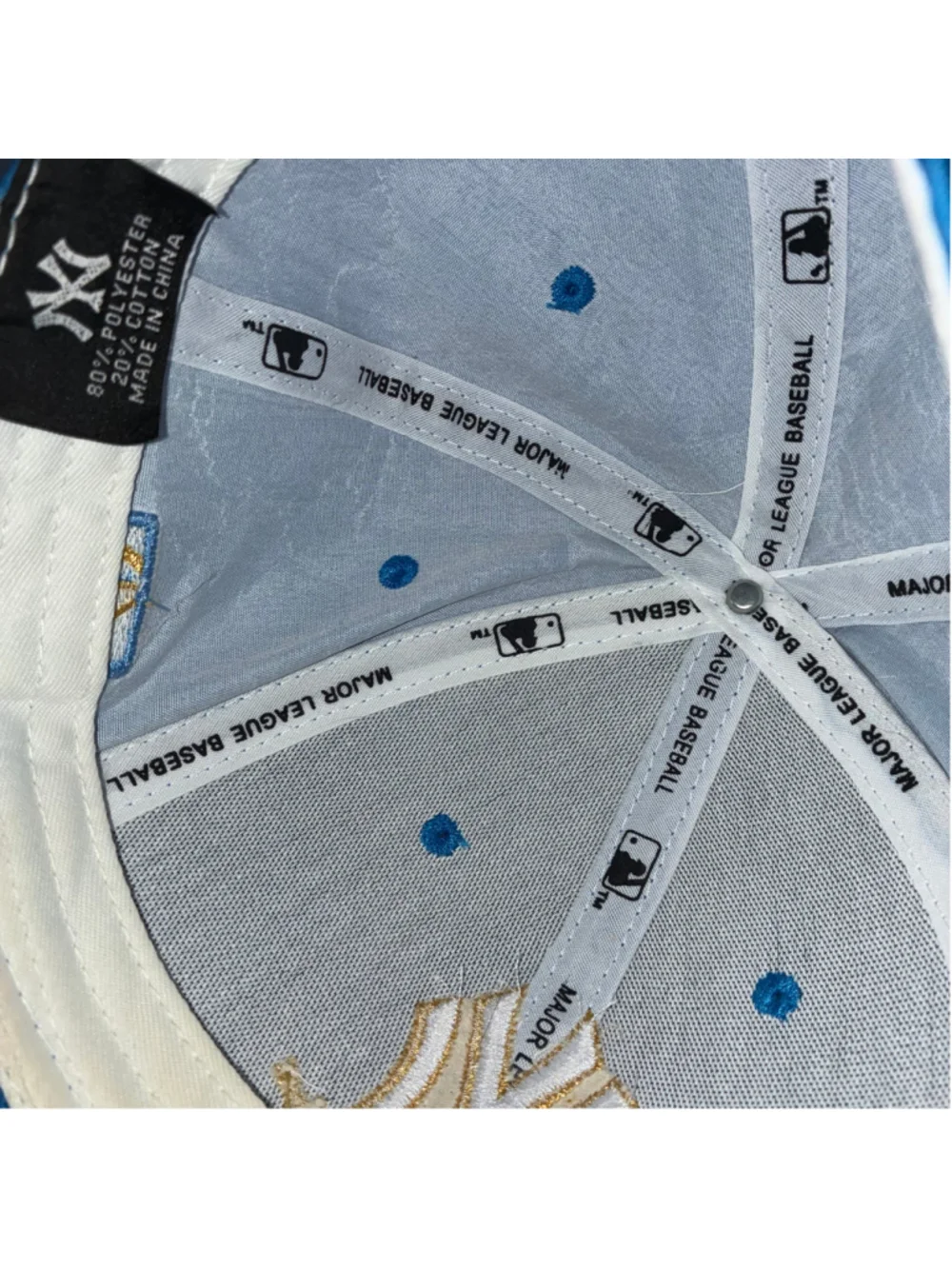 Men's New Era MLB New York Yankees Baseball Hat, Blue and White